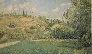 Camille Pissarro A Cowherd at Pontoise oil painting